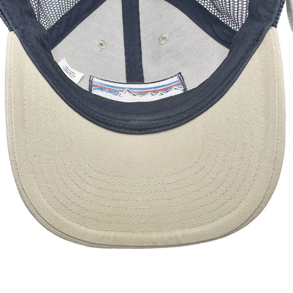 Patagonia | Unisex | Khaki P-6 Logo LoPro Mesh Trucker Hat | One Size - Picture 7 of 11